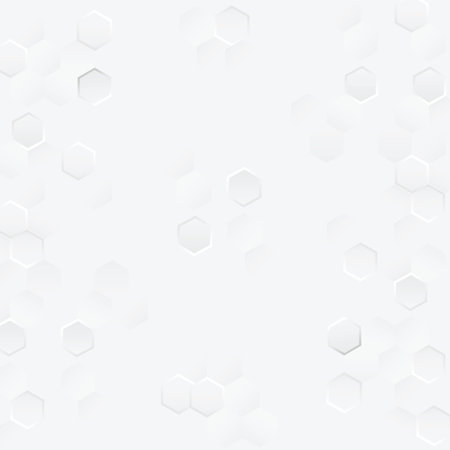 Abstract geometric or isometric tile honeycomb texture white and gray polygon or low poly vector...