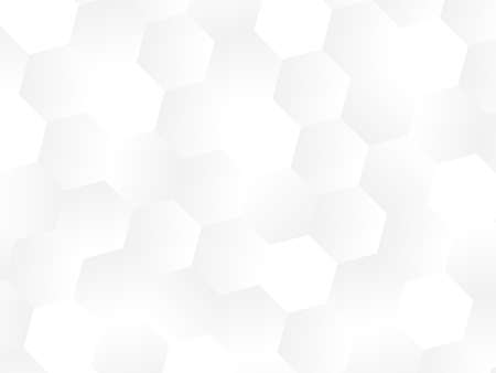 Abstract geometric or isometric tile honeycomb texture white and gray polygon or low poly vector technology concept background. EPS10 illustration style design.のイラスト素材