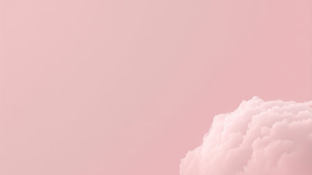 Abstract minimal pastel pink background with cute object.の写真素材