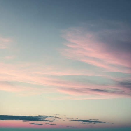 Twilight evening or morning minimal copy space sky sweet color tone background.の写真素材