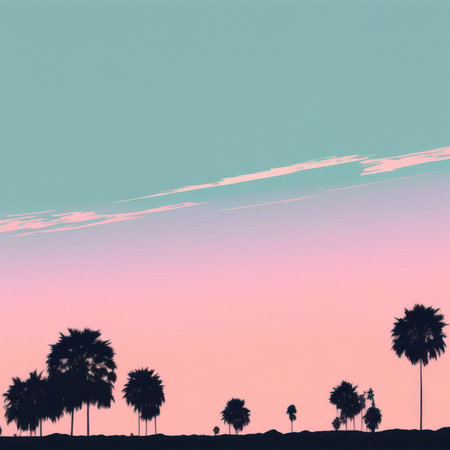 Twilight evening or morning minimal copy space sky sweet color tone background.の写真素材
