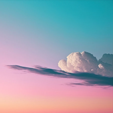 Twilight evening or morning minimal copy space sky sweet color tone background.の写真素材