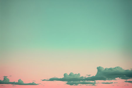 Twilight evening or morning minimal copy space sky sweet color tone background.の写真素材