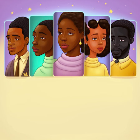 Black history month illustration graphic design copy space background. Black live matter concept.