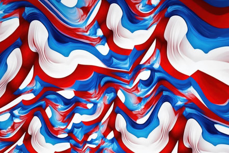 Abstract color mix  blue white and red background.の写真素材