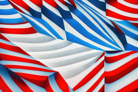 Abstract color mix  blue white and red background.の写真素材