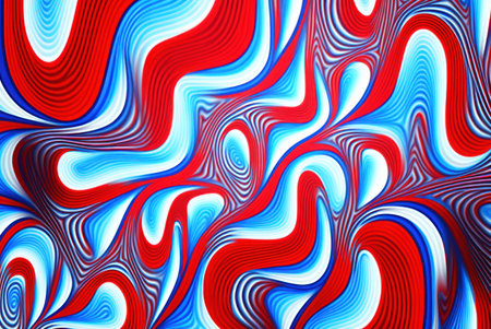 Abstract color mix  blue white and red background.の写真素材