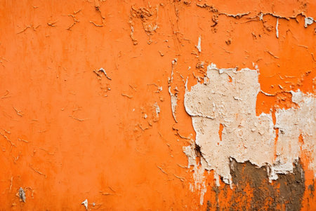 Old orange  wall texture grunge abstract background.の写真素材