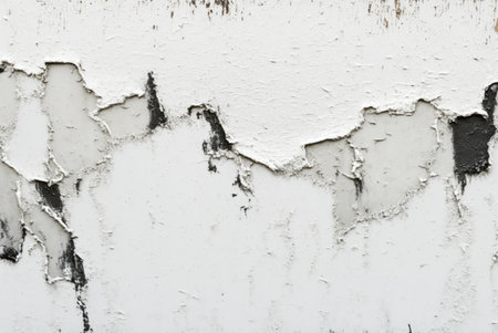 Old white wall texture grunge abstract background.の写真素材
