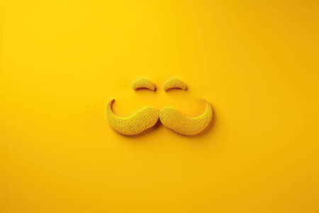 Illustration background with a mustache international men's day or father's day.の素材