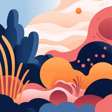 Collection of abstract art background designs, summer sale, social media promotion content.の素材