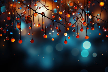 Abstract colorful fun vibe  vibrant color bokeh background.の素材