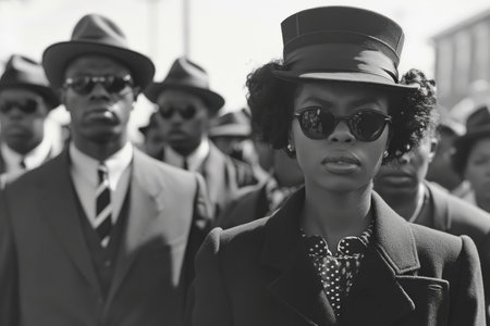 Black live matter concept calling for civil rights for black people in America.の素材