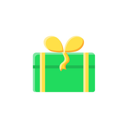 Present flat iconのイラスト素材