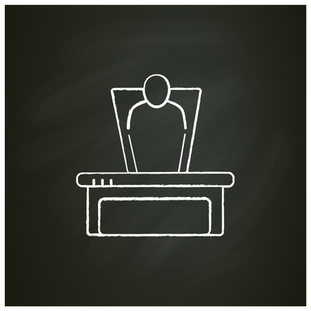 Holomeeting chalk iconのイラスト素材