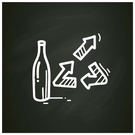 Upcycling chalk iconのイラスト素材