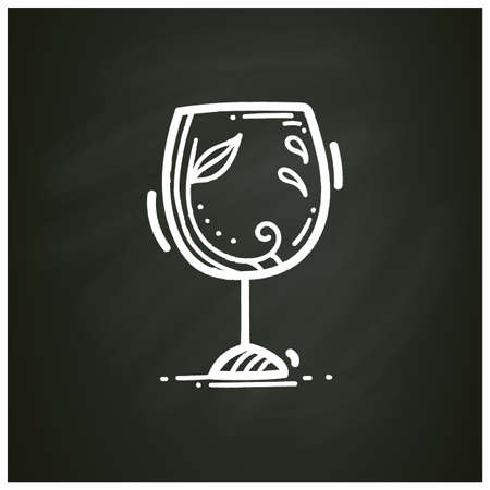 Glass etching designs chalk iconのイラスト素材