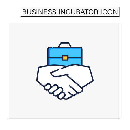 Business agreement color iconのイラスト素材