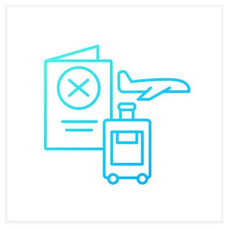 Health passport gradient iconのイラスト素材