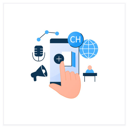 Room creating flat iconのイラスト素材