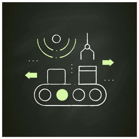 Products packing chalk iconのイラスト素材