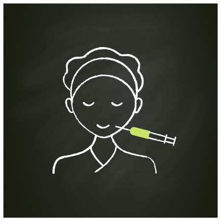 Cosmetic injection chalk iconのイラスト素材