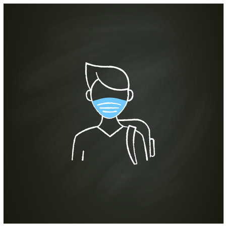 Freshman chalk iconのイラスト素材