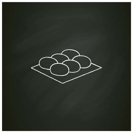 Botamochi chalk iconのイラスト素材