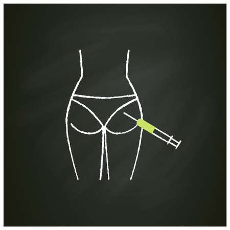 Cosmetic injection chalk iconのイラスト素材