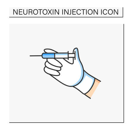 Cosmetic injection color iconのイラスト素材