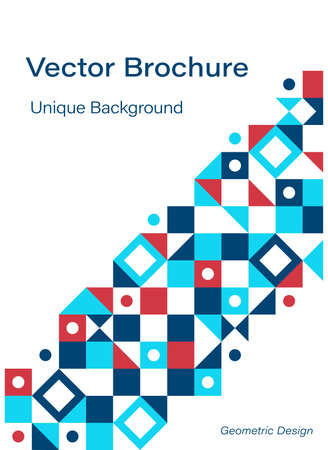 Simple geometric vector brochureのイラスト素材
