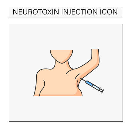 Cosmetic injection color iconのイラスト素材