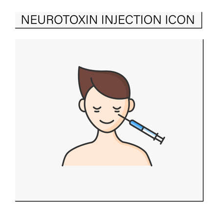 Cosmetic injection color iconのイラスト素材