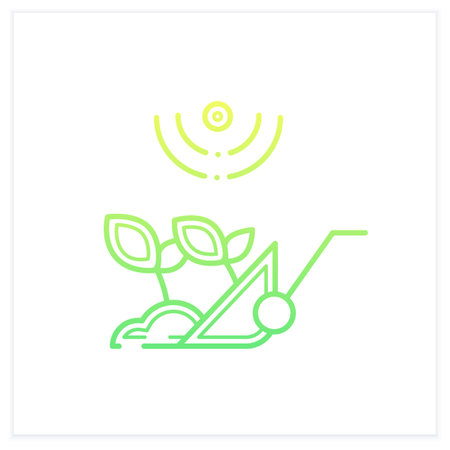 Harvesting gradient iconのイラスト素材