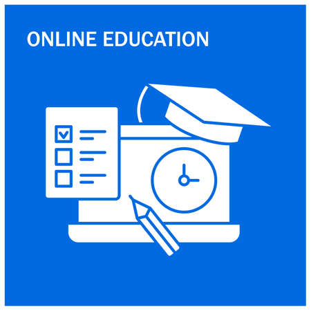 Online education vector illustrationのイラスト素材