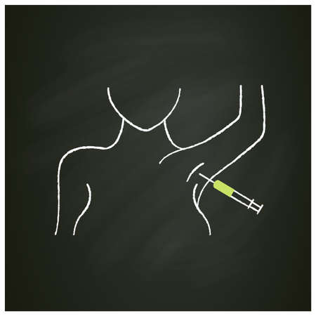 Cosmetic injection chalk iconのイラスト素材