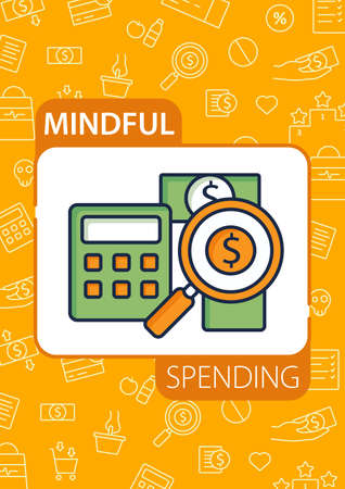 Budgeting brochure iconのイラスト素材