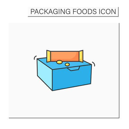 Snack bars color iconのイラスト素材