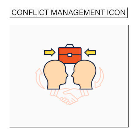 Collaborating color iconのイラスト素材