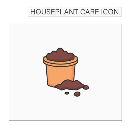 Soil color iconのイラスト素材
