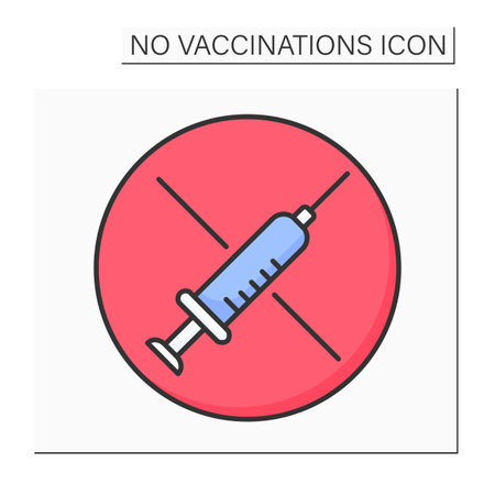 Syringe color iconのイラスト素材