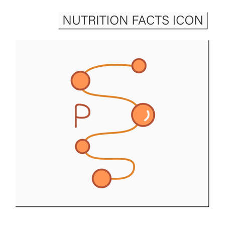 Proteins color iconのイラスト素材