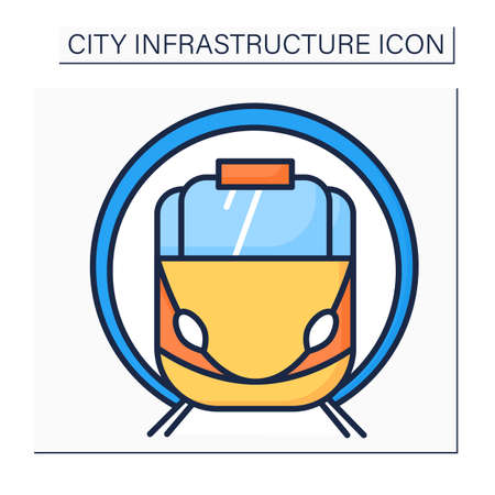 Subway color iconのイラスト素材