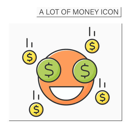 Money color iconのイラスト素材