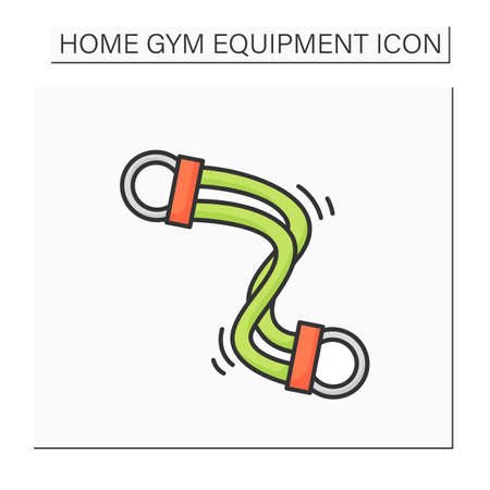 Exercise bands color iconのイラスト素材