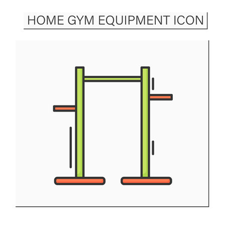 Pull up bar color iconのイラスト素材