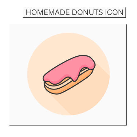 Long donut color iconのイラスト素材