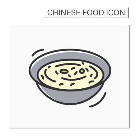 Congee color iconのイラスト素材
