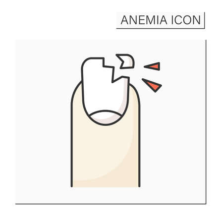 Anemia color iconのイラスト素材