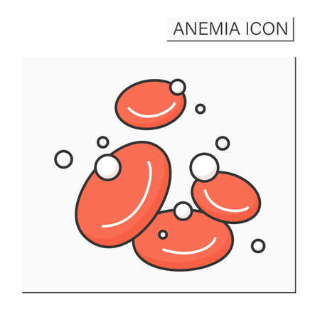 Hemoglobin color iconのイラスト素材